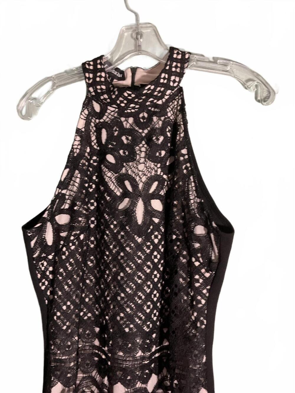 Elly Bazaar Black Lace Midi Dress with Sleeveless Design Large - Picture 4 of 11